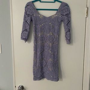 Free People body con purple dress XS/S